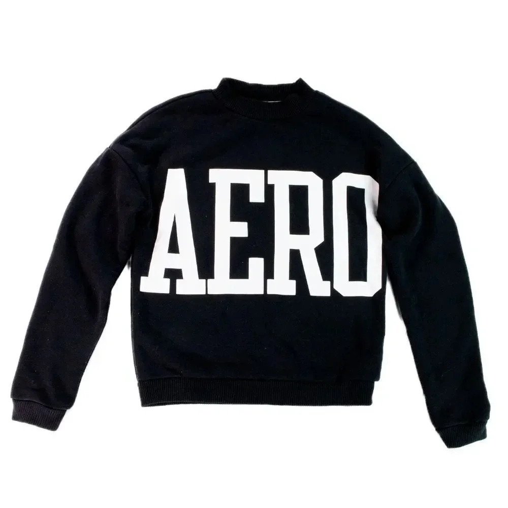 Aeropostale Block Logo Pullover Sweatshirt XS